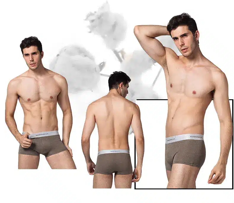 Luxury Male Panties Wide Waistband Boxer Nature Cotton Men Underwear Plus Size Cueca Boxer Shorts Homme 4pcs/lot 10