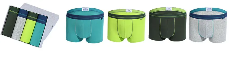2017 Panties Mens 4Pcslot Underwear Organic Natural Cotton Boxers Men Sexy Boxers Ventilate Plus Size Boxers L XL XXL XXXL 4XL 8
