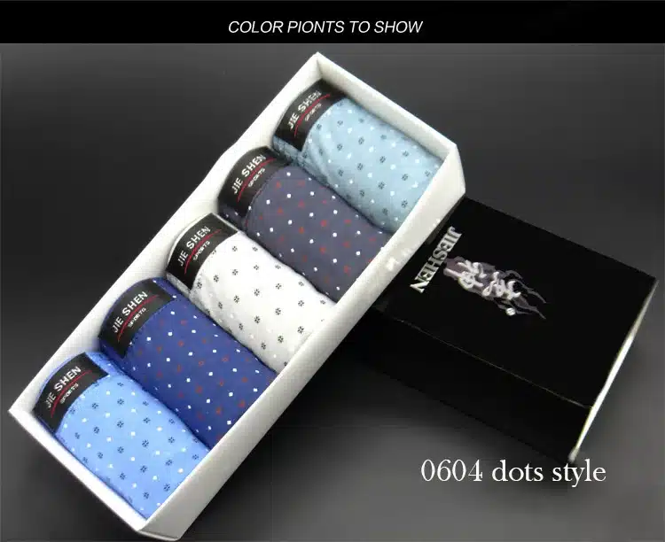 5 pieces boxed all cotton underwear ultra-large size men's briefs male 5 colors underpants underwear 2