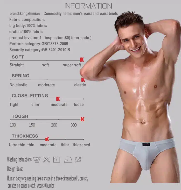 5 pieces boxed all cotton underwear ultra-large size men's briefs male 5 colors underpants underwear 9