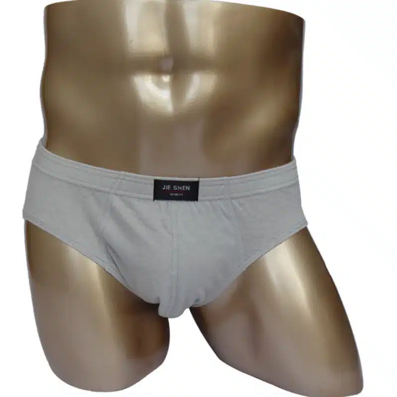 Hot sale all cotton underwear ultra-large size men's briefs male solid color underpants M-5XL 11