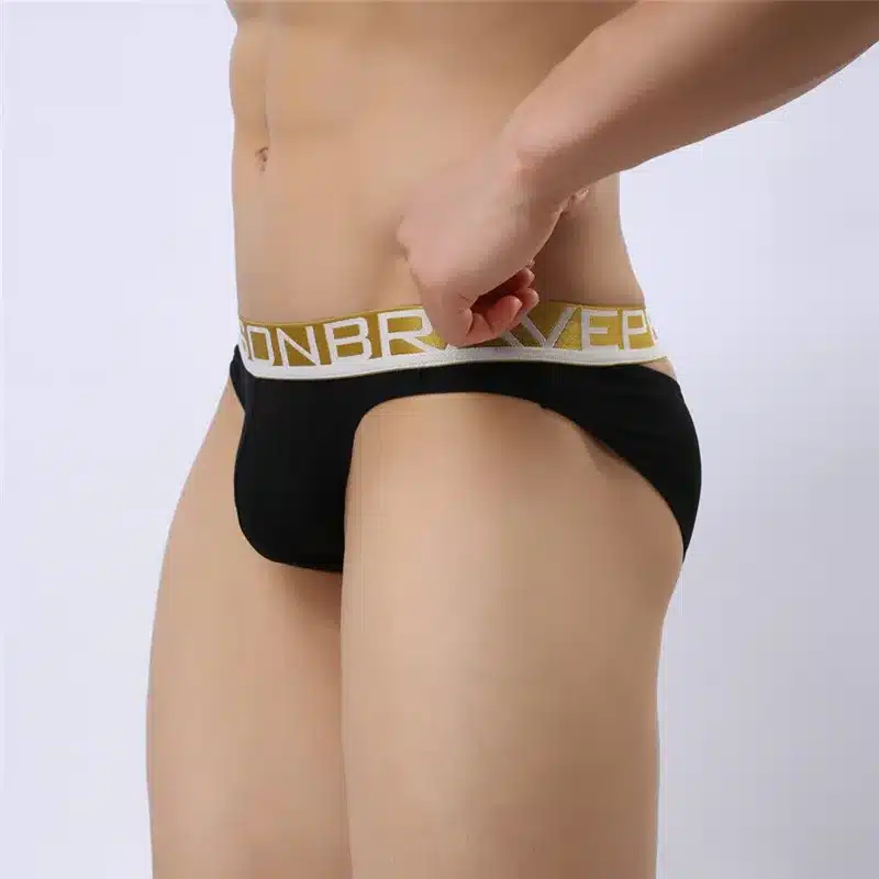BRAVE PERSON Underwear Men Male Sexy Briefs Cotton Fabric Hollow Design Men Underwear Briefs Men Underpants B1159 Gay Underwear 6
