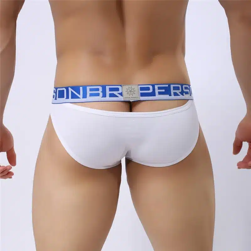 BRAVE PERSON Underwear Men Male Sexy Briefs Cotton Fabric Hollow Design Men Underwear Briefs Men Underpants B1159 Gay Underwear 16