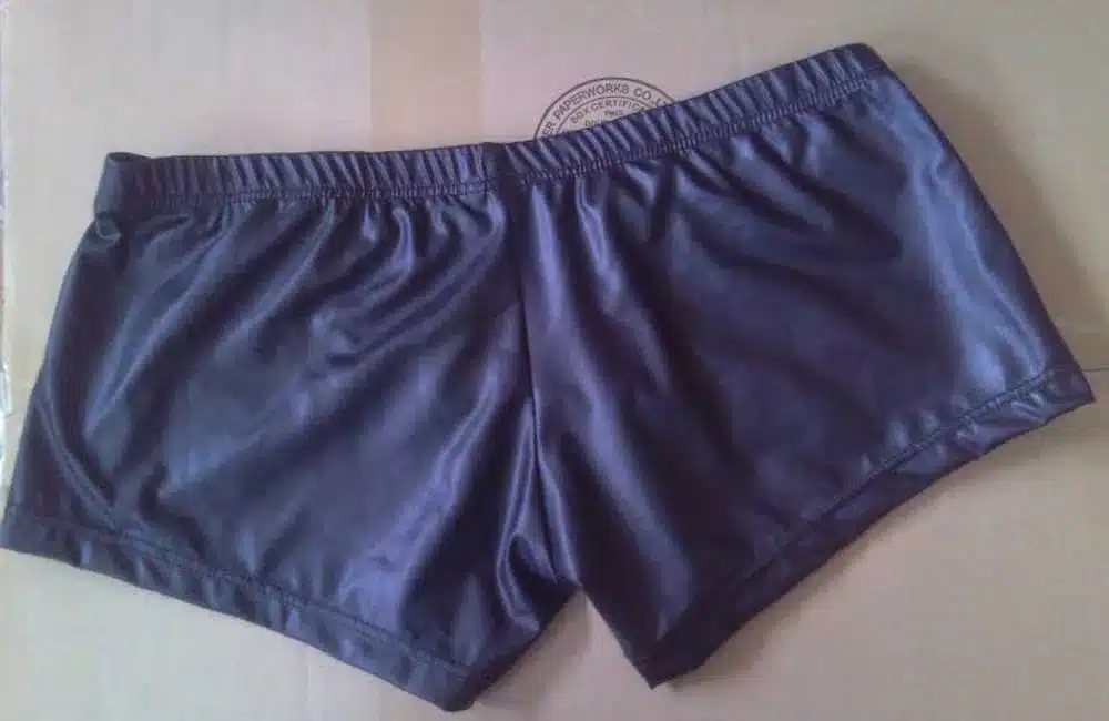 Plus Size Boxers Black Nylon Sexy Men PU Faux Leather Underwear Boxers Shorts Sheathy Cool Male Gay Underwear 1PCS 20