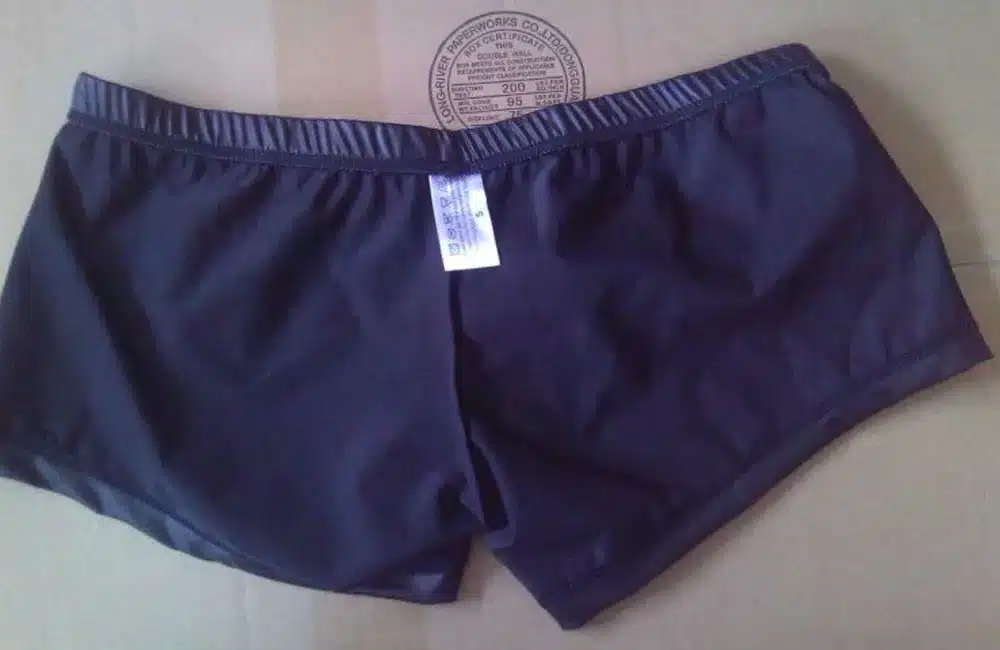 Plus Size Boxers Black Nylon Sexy Men PU Faux Leather Underwear Boxers Shorts Sheathy Cool Male Gay Underwear 1PCS 22