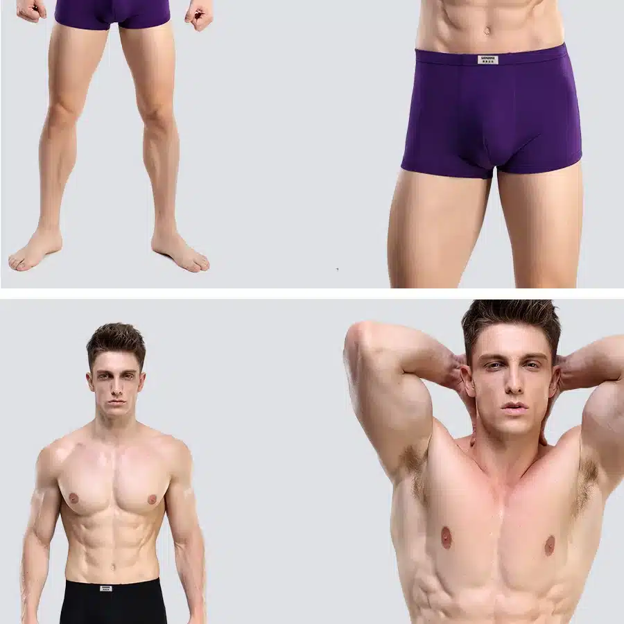 LIONZONE Men Boxer Shorts Brand Quality Sexy Underwear Modal Male Comfortable Solid Panties Underpants Cueca Boxers 23