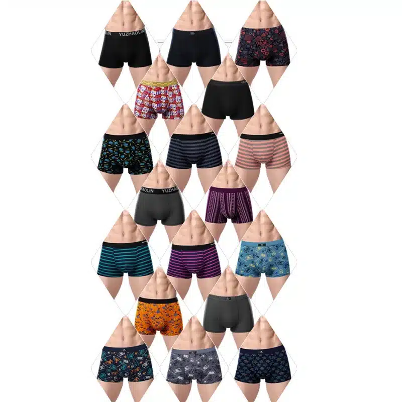Sexy Men Boxer Soft Breathable Underwear Male Comfortable Solid Panties Underpants Cueca Boxershorts Homme For Men QS 32