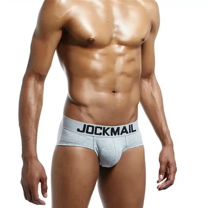 JOCKMAIL Brand Mens Underwear briefs Sexy cuecas calzoncillos hombre slip Gay Sleepwear Breathable Cotton Male Panties shorts 33