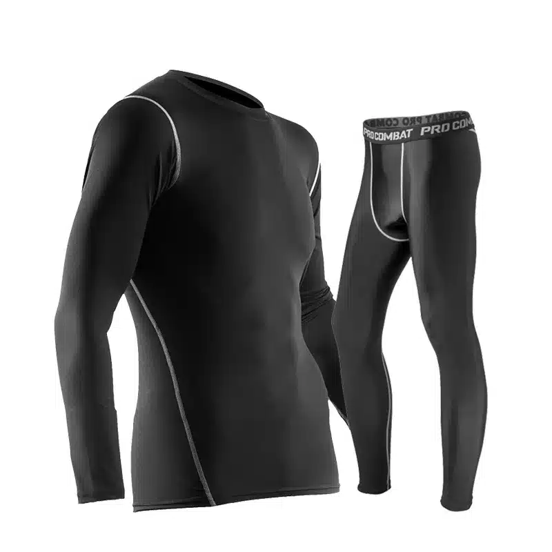 2018 New Thermal Underwear Sets Thermo Long Johns Mens Winter Warm Compression Quick Dry Pants Clothing For Men Pouch Leggings 12