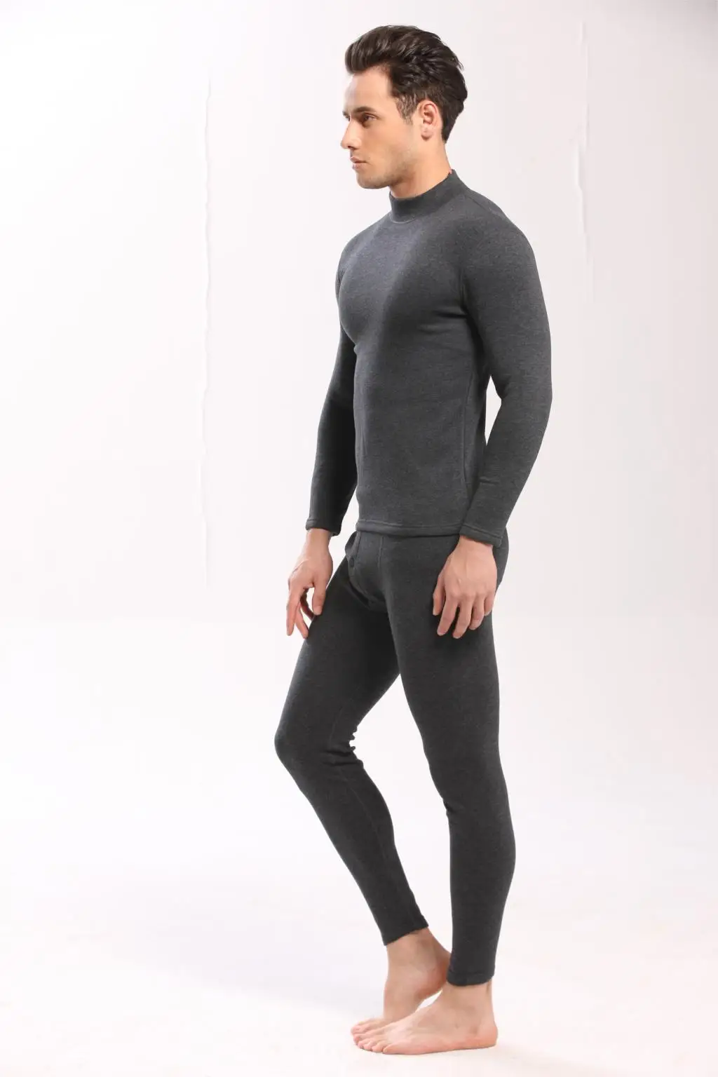 HOT SALE 2017 new thermal underwear mens long johns men Autumn winter shirt+pants 2 piece set warm thick plus velvet size M-XXXL 21