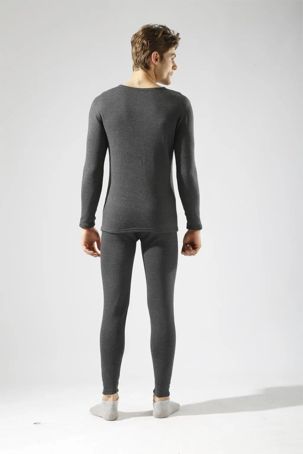 HOT SALE 2017 new thermal underwear mens long johns men Autumn winter shirt+pants 2 piece set warm thick plus velvet size M-XXXL 28