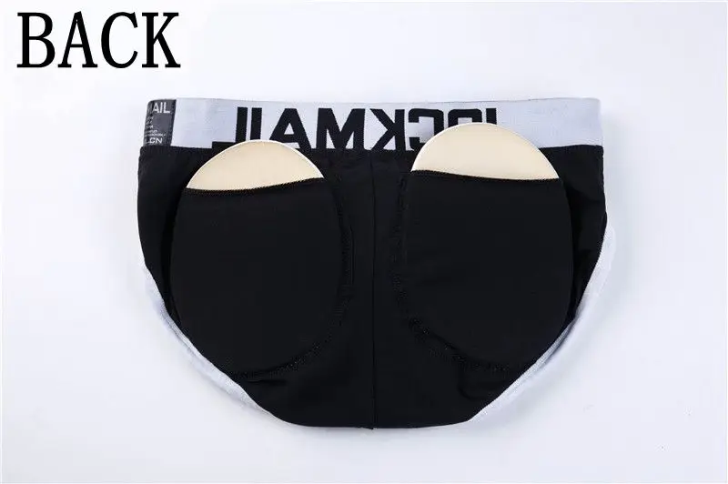 JOCKMAIL Brand Enhancing Mens Underwear Briefs Sexy Bulge Gay Penis pad Front + Back Magic buttocks Double Removable Push Up Cup 12