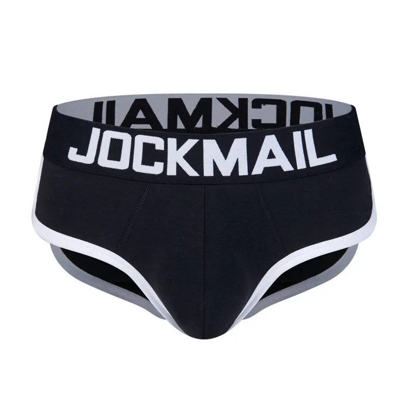 JOCKMAIL Brand Enhancing Mens Underwear Briefs Sexy Bulge Gay Penis pad Front + Back Magic buttocks Double Removable Push Up Cup 13