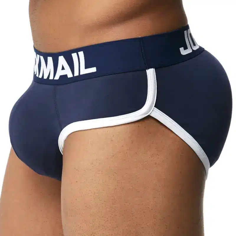 JOCKMAIL Brand Enhancing Mens Underwear Briefs Sexy Bulge Gay Penis pad Front + Back Magic buttocks Double Removable Push Up Cup 16