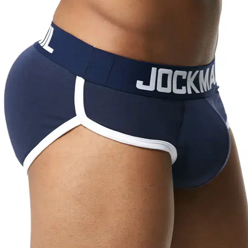 JOCKMAIL Brand Enhancing Mens Underwear Briefs Sexy Bulge Gay Penis pad Front + Back Magic buttocks Double Removable Push Up Cup 17