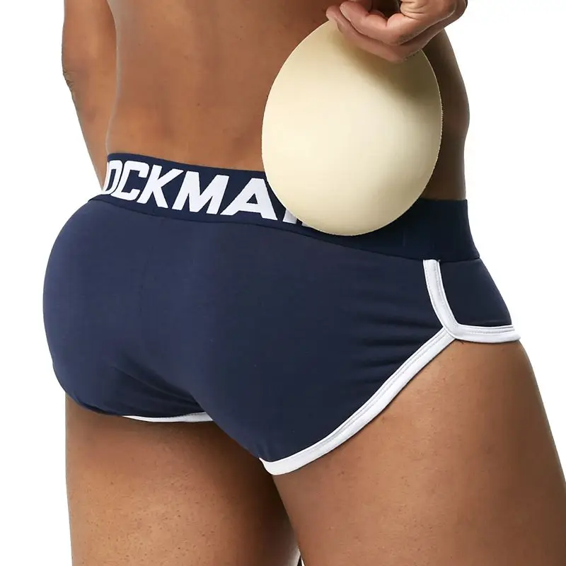 JOCKMAIL Brand Enhancing Mens Underwear Briefs Sexy Bulge Gay Penis pad Front + Back Magic buttocks Double Removable Push Up Cup 19