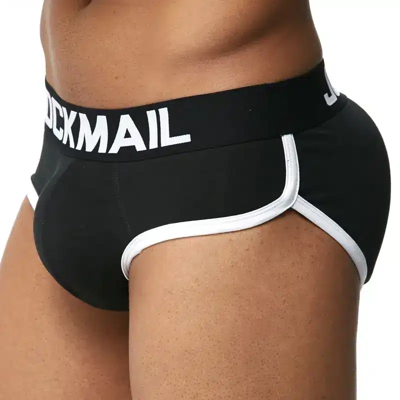 JOCKMAIL Brand Enhancing Mens Underwear Briefs Sexy Bulge Gay Penis pad Front + Back Magic buttocks Double Removable Push Up Cup 21