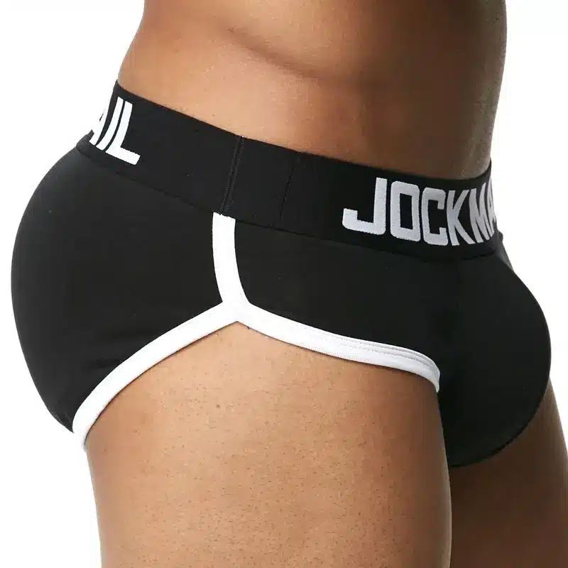 JOCKMAIL Brand Enhancing Mens Underwear Briefs Sexy Bulge Gay Penis pad Front + Back Magic buttocks Double Removable Push Up Cup 22