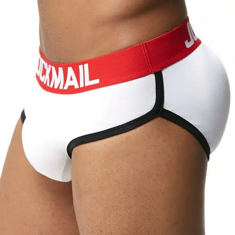 JOCKMAIL Brand Enhancing Mens Underwear Briefs Sexy Bulge Gay Penis pad Front + Back Magic buttocks Double Removable Push Up Cup 25