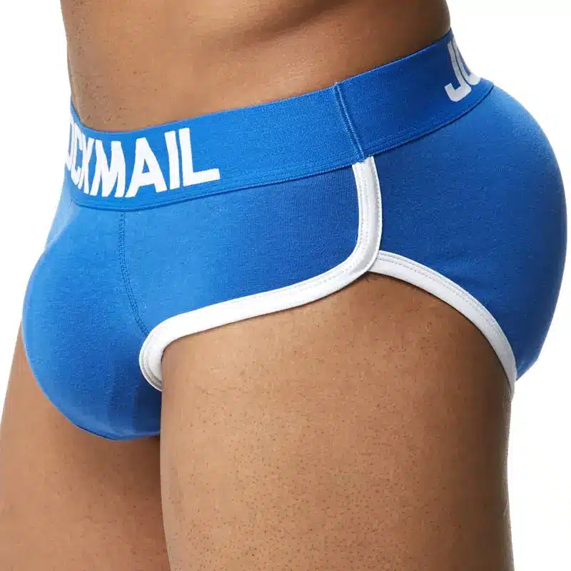 JOCKMAIL Brand Enhancing Mens Underwear Briefs Sexy Bulge Gay Penis pad Front + Back Magic buttocks Double Removable Push Up Cup 29