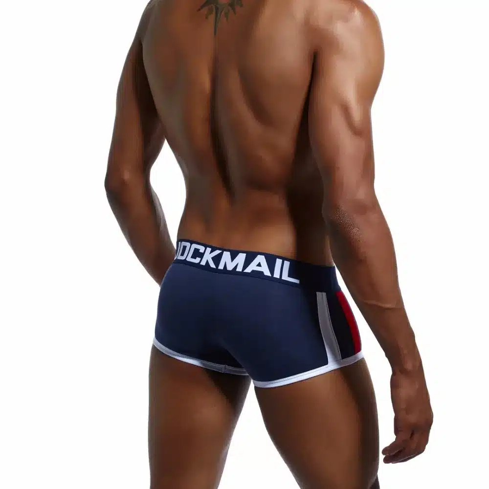 JOCKMAIL brand mens underwear boxers sexy Front Push up cup bulge enhancing gay underwear men boxer shorts Enlarge Underpants 14