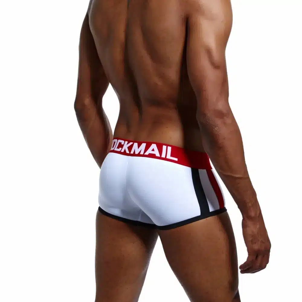 JOCKMAIL brand mens underwear boxers sexy Front Push up cup bulge enhancing gay underwear men boxer shorts Enlarge Underpants 18