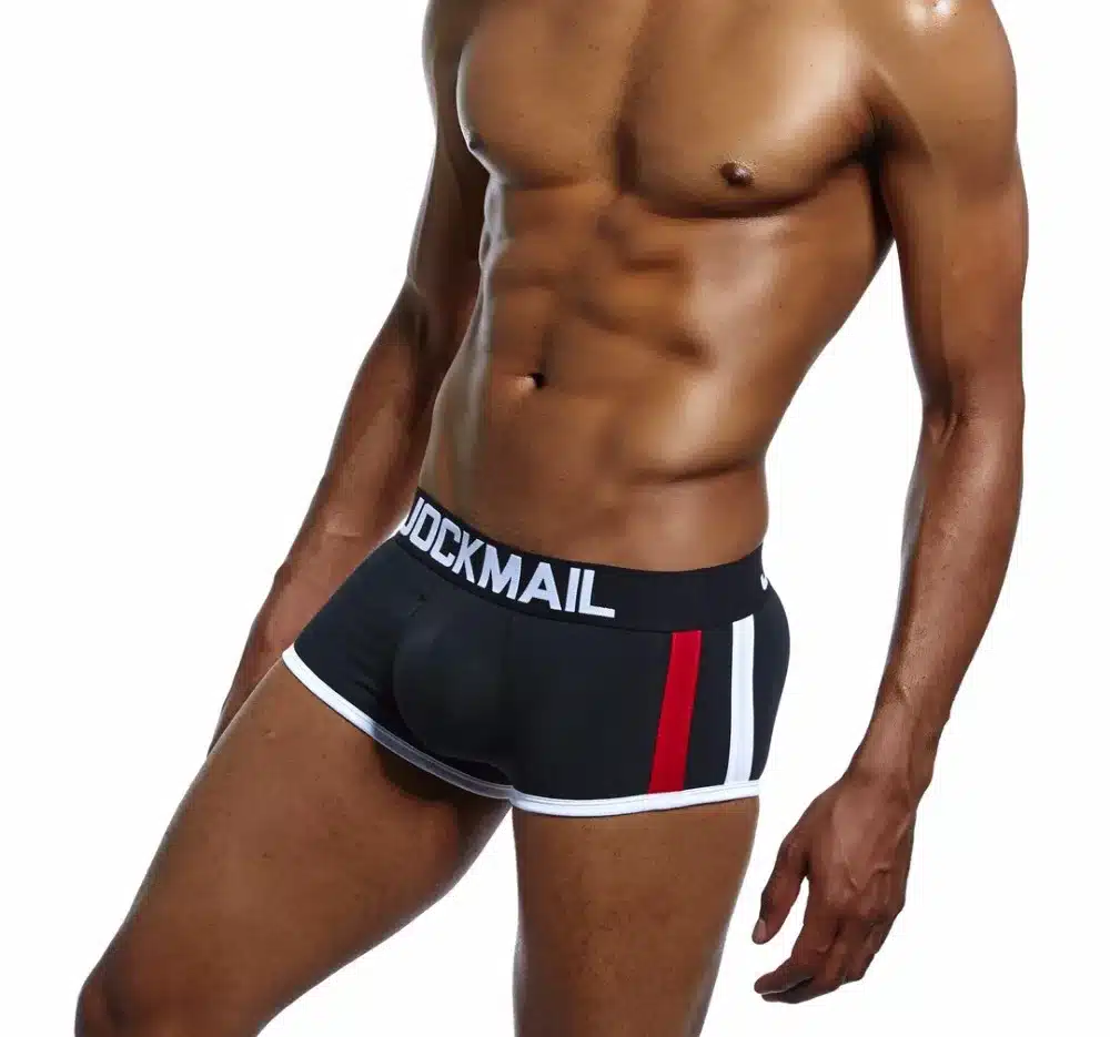 JOCKMAIL brand mens underwear boxers sexy Front Push up cup bulge enhancing gay underwear men boxer shorts Enlarge Underpants 25