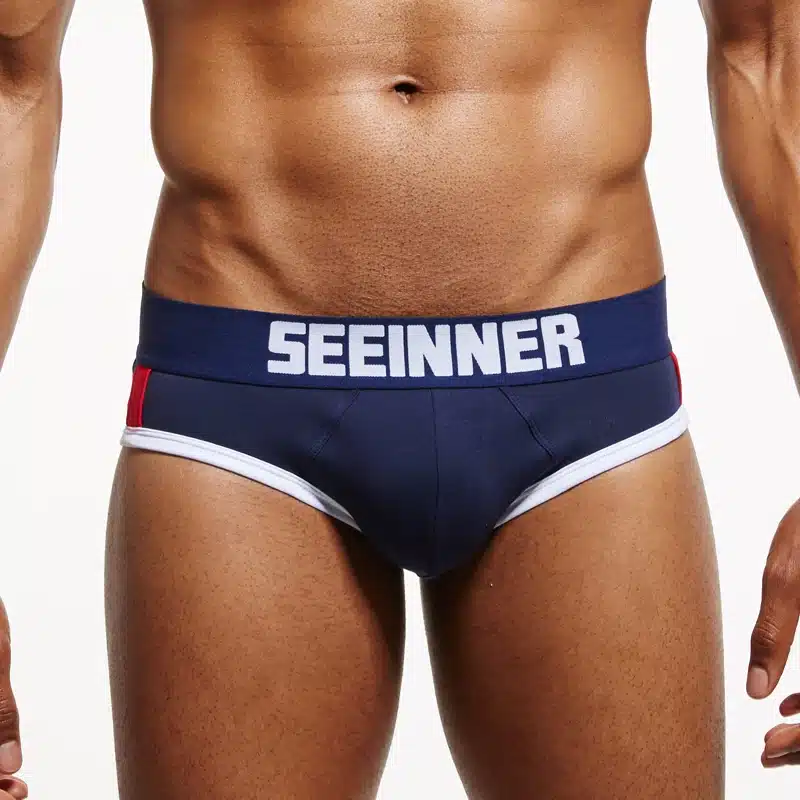 Seeinner brand men bulge enhancing gay underwear push up cup front enhancement sexy men briefs calzoncillos hombre slip 12