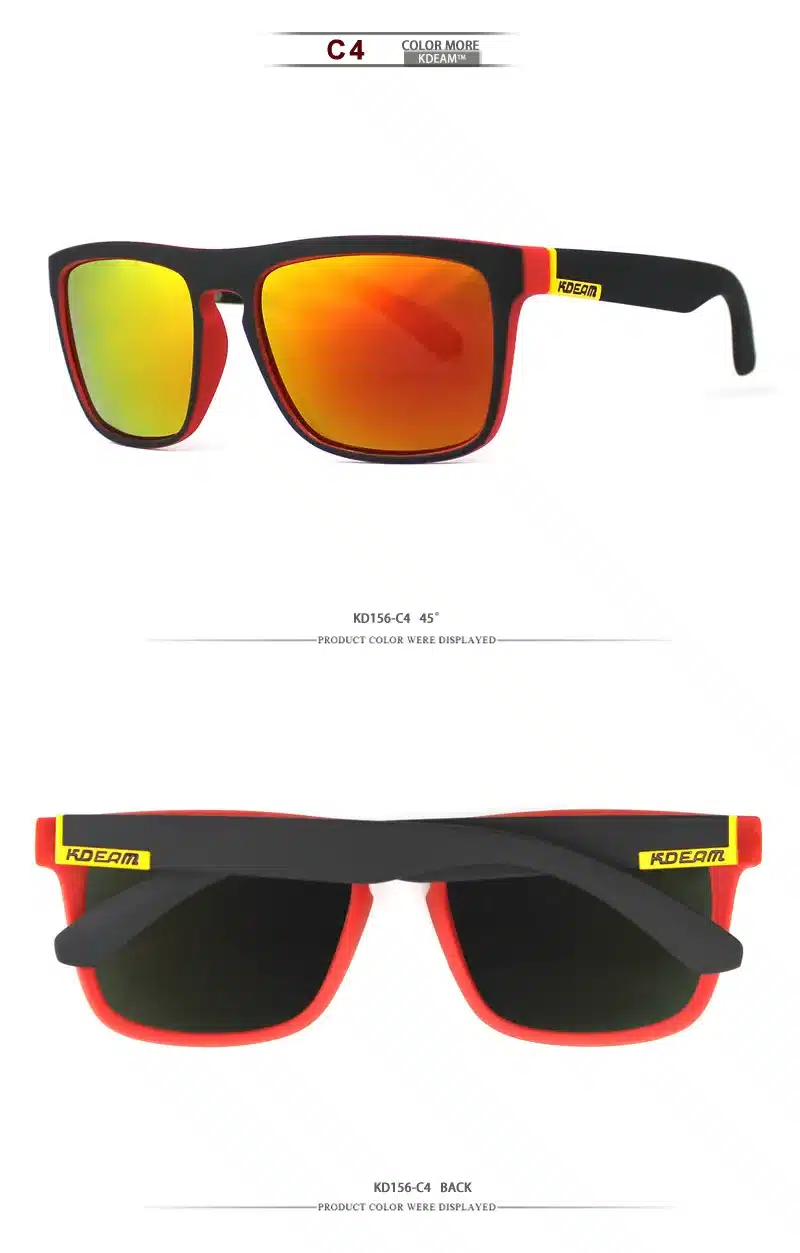Fashion Guy's Sun Glasses From Kdeam Polarized Sunglasses Men Classic Design All-Fit Mirror Sunglass With Brand Box CE 16