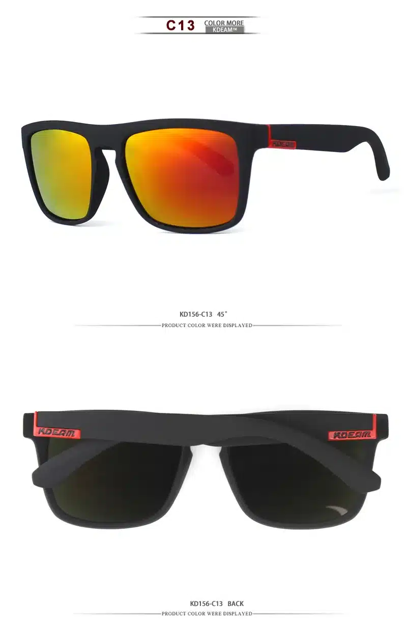 Fashion Guy's Sun Glasses From Kdeam Polarized Sunglasses Men Classic Design All-Fit Mirror Sunglass With Brand Box CE 18