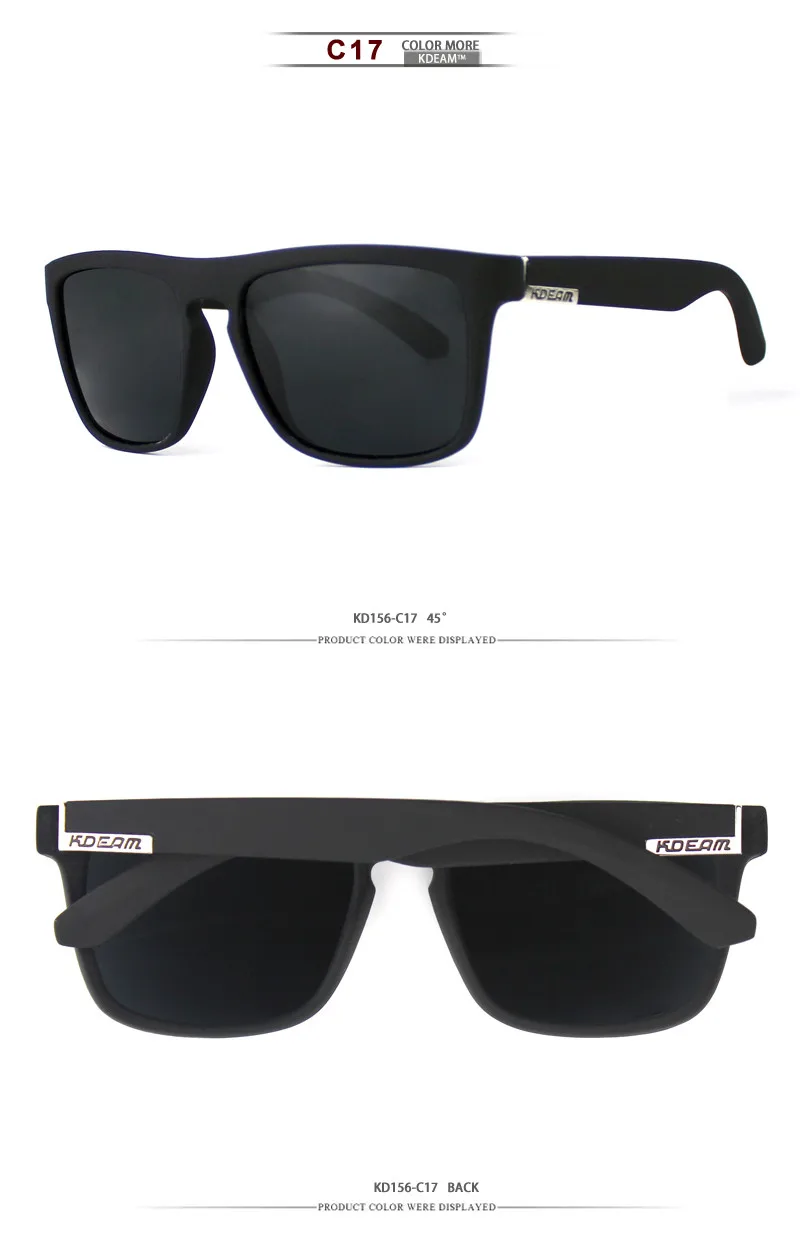 Fashion Guy's Sun Glasses From Kdeam Polarized Sunglasses Men Classic Design All-Fit Mirror Sunglass With Brand Box CE 20