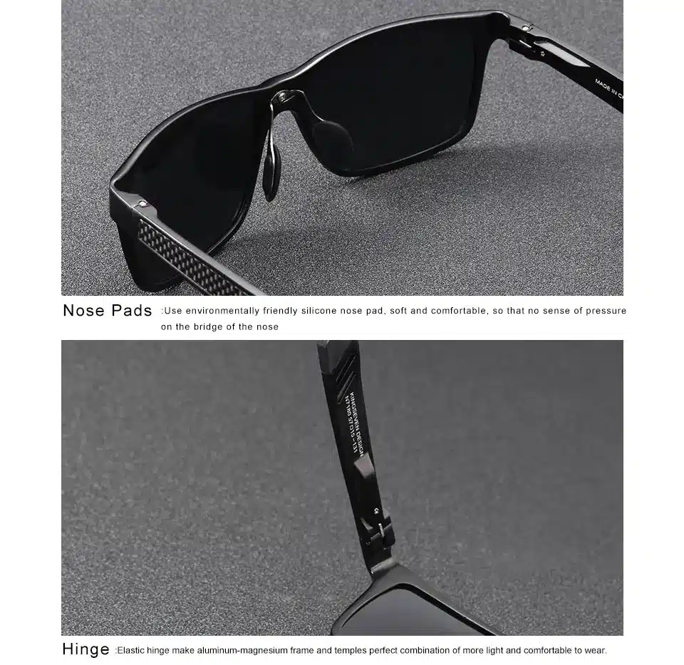 KINGSEVEN Men Polarized Sunglasses Aluminum Magnesium Sun Glasses Driving Glasses Rectangle Shades For Men Oculos masculino Male 22