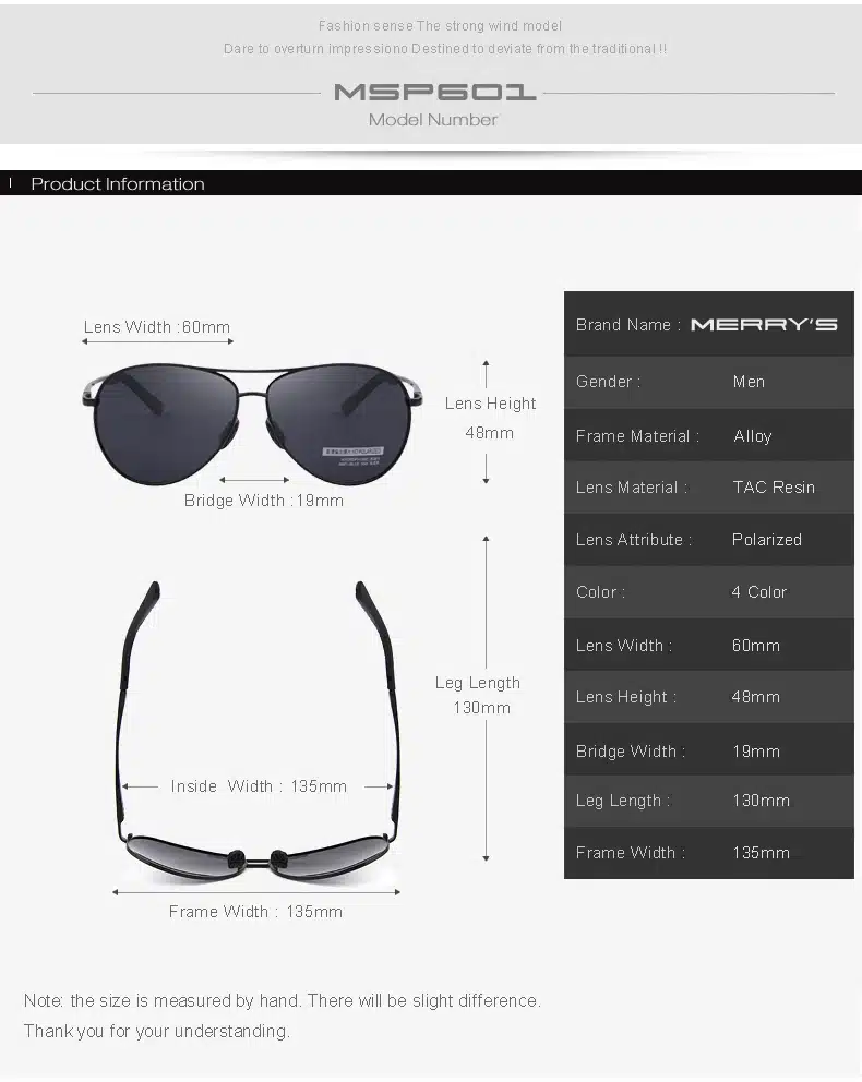 MERRY'S Fashion Men's UV400 Polarized Sunglasses Men Driving Shield Eyewear Sun Glasses 16