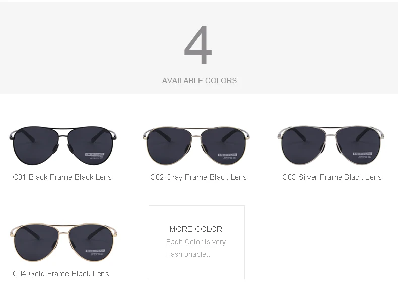 MERRY'S Fashion Men's UV400 Polarized Sunglasses Men Driving Shield Eyewear Sun Glasses 17
