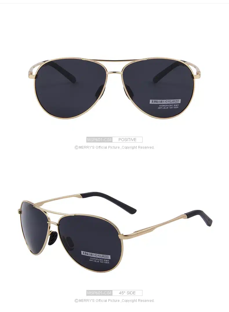 MERRY'S Fashion Men's UV400 Polarized Sunglasses Men Driving Shield Eyewear Sun Glasses 24