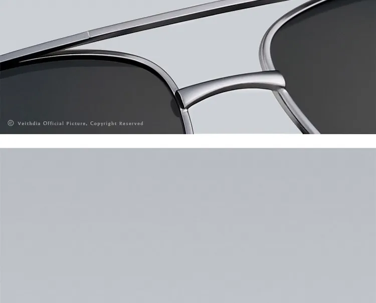 VEITHDIA Men's Sunglasses Brand Designer Pilot Polarized Male Sun Glasses Eyeglasses gafas oculos de sol masculino For Men 1306 24