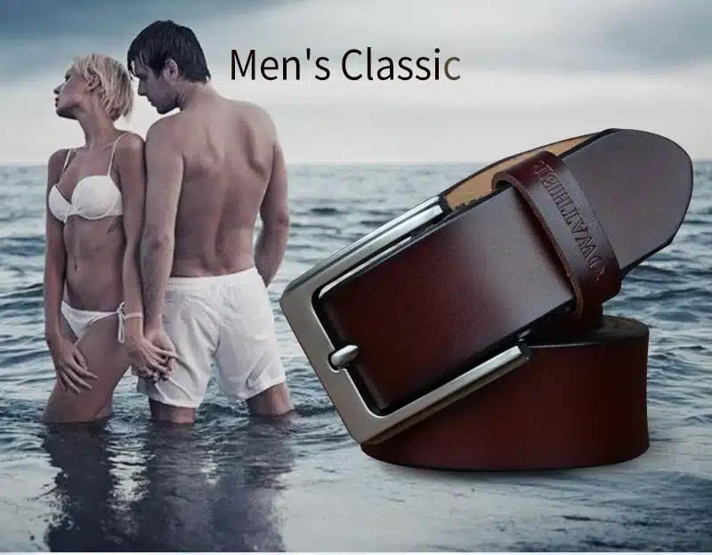 COWATHER men belt cow genuine leather designer belts for men high quality fashion vintage male strap for jaens cow skin XF002 3