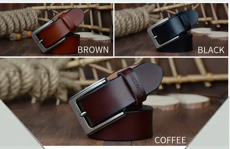 COWATHER men belt cow genuine leather designer belts for men high quality fashion vintage male strap for jaens cow skin XF002 8