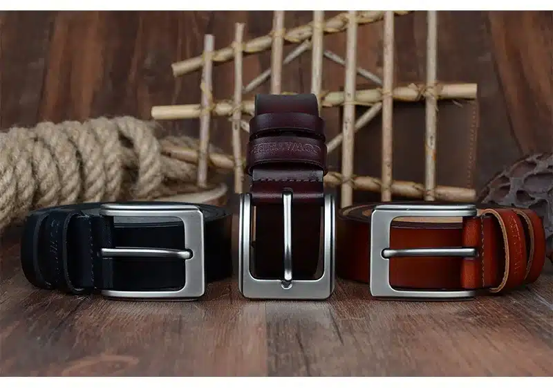 COWATHER men belt cow genuine leather designer belts for men high quality fashion vintage male strap for jaens cow skin XF002 14