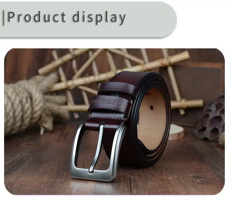 COWATHER men belt cow genuine leather designer belts for men high quality fashion vintage male strap for jaens cow skin XF002 19