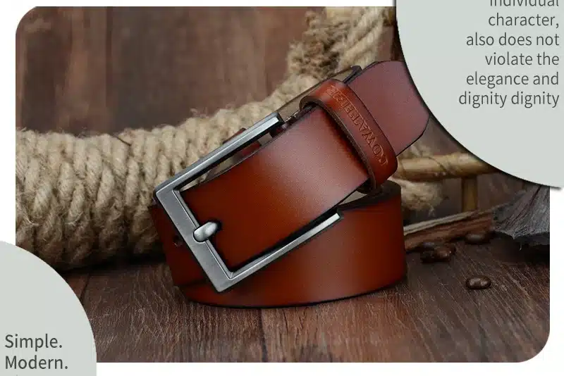 COWATHER men belt cow genuine leather designer belts for men high quality fashion vintage male strap for jaens cow skin XF002 25
