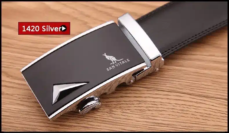 New Designer Men's Belts Luxury Man Fashion Genuine Leather Cowskin Belt for Men High Quality Automatic Buckle Male Waist Strap 7