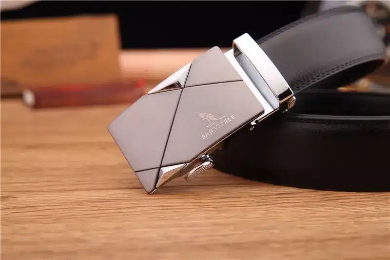 New Designer Men's Belts Luxury Man Fashion Genuine Leather Cowskin Belt for Men High Quality Automatic Buckle Male Waist Strap 12