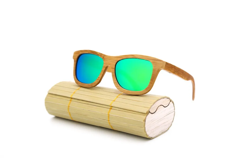 Angcen 2017 New fashion Products Men Women Glass Bamboo Sunglasses au Retro Vintage Wood Lens Wooden Frame Handmade ZA03 21