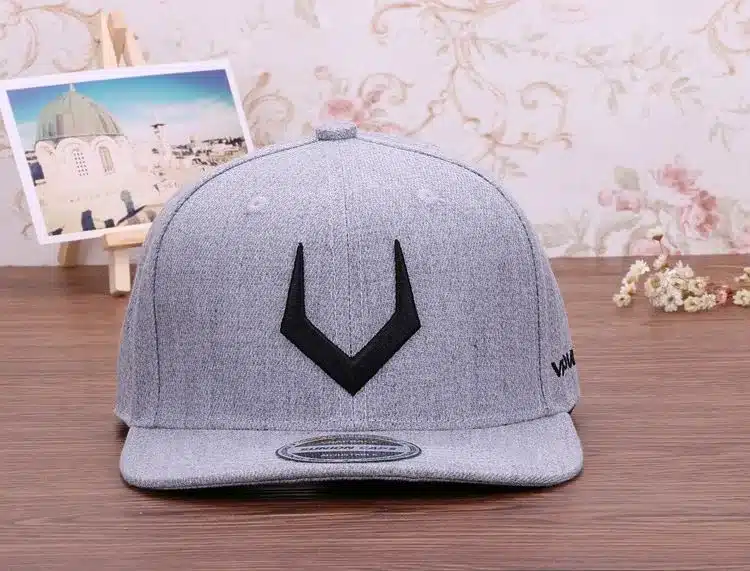 High quality grey wool snapback 3D pierced embroidery hip hop cap flat bill baseball cap for men and women 6