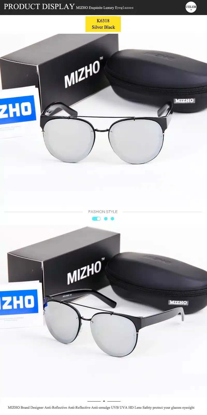 MIZHO Minus Reflection Effects Lens Unisex Sunglasses Women Steampunk Designer Small Face 2017 Sun Glasses Men Round Mirror 20