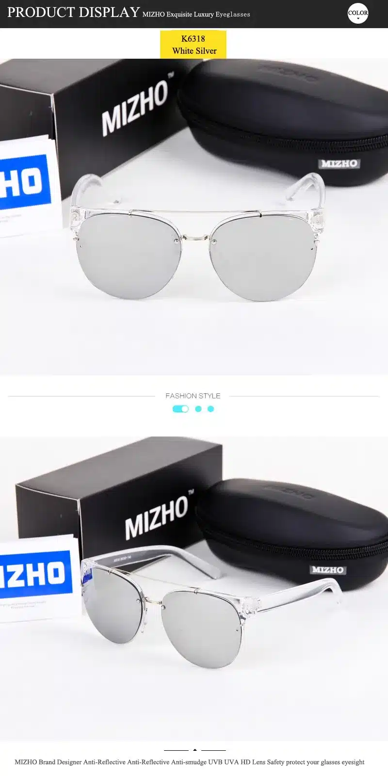 MIZHO Minus Reflection Effects Lens Unisex Sunglasses Women Steampunk Designer Small Face 2017 Sun Glasses Men Round Mirror 21
