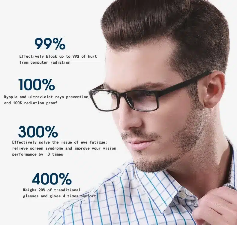 ULTEM(PEI)- Tungsten Computer Goggles Anti Blue Laser Fatigue Radiation-resistant Eyeglasses Glasses Frame Oculos de grau 1302 15