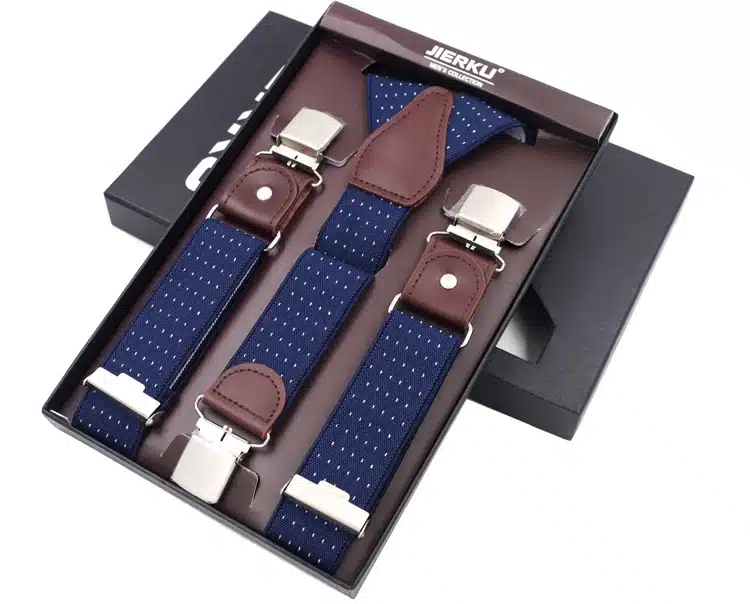 New Man's Suspenders 3 Clips Leather Braces Casual Suspensorios Trousers Strap 3.5*120cm Gift For Dad High Quality Tirantes 12