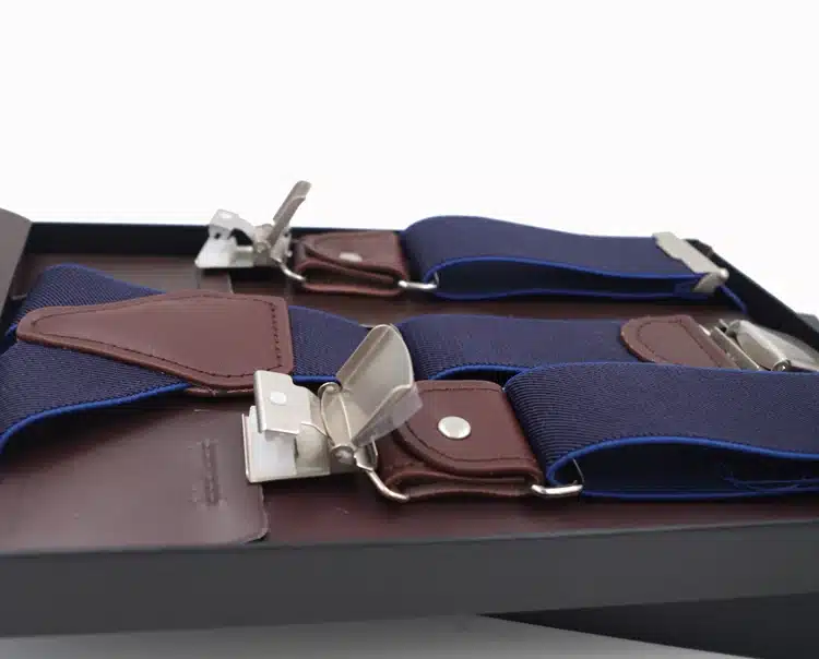 New Man's Suspenders 3 Clips Leather Braces Casual Suspensorios Trousers Strap 3.5*120cm Gift For Dad High Quality Tirantes 14